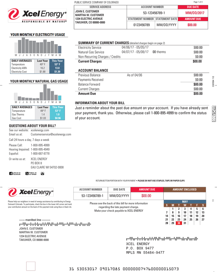 Where To Pay Xcel Energy Bill Customer Service SavePaying